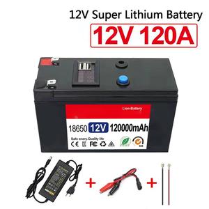 แบตเตอรี่พกพาแบบชาร์จได้ 12V 120Ah รุ่นใหม่ปี 2023 สำหรับตั้งแคมป์และกิจกรรมกลางแจ้ง ใช้แบตเตอรี่ลิเธียม 18650 - Product Image 4