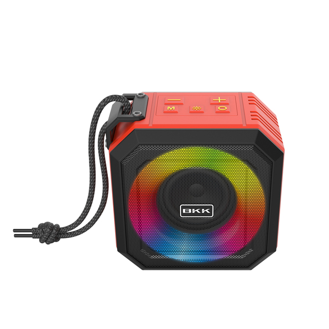 Mini Portable Bluetooth Speakers with Waterproof FM Radio Color Atmosphere Light USB Audio Sound Equipment