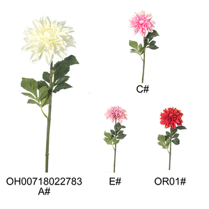 Oh Arts Flor de jardín de alta calidad Dalia Flor de seda artificial Dalia para decoración de bodas - Product Image 2