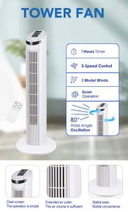 Ventilateur tour Eurotech neuf de 29 pouces, sur pied, oscillant gauche et droite, grand ventilateur sur colonne avec télécommande, pour l'exportation et la maison - Product Image 6