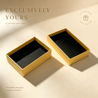 Coffret Cadeau de Luxe Personnalisé avec Logo, Boîte à Bijoux Rigide en Carton Plusieurs Couleurs, Emballage avec Couvercle et Base pour Marque