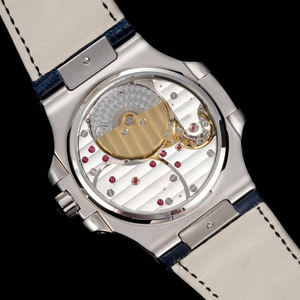 Reloj Automático Cuadrado para Hombre con Bisel con Detalles de Diamantes, Esfera Vertical Negra y Azul, con Fase Lunar, Cronógrafo, Reloj Mecánico - Product Image 6