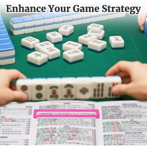 Strisce Guida per la Lettura delle Carte Mahjong per Principianti, Strisce di Lettura Guidate in Acrilico Luminoso per Adulti con Dislessia nel Mahjong - Product Image 4