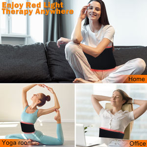 Sabuk terapi pinggang LED inframerah, sabuk terapi genggam lampu merah 660 850nm, untuk penggunaan rumah tubuh - Product Image 3