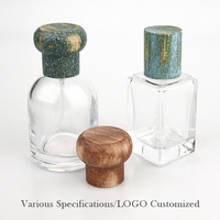 Tapa de Perfume de Madera con Forma de Hongo Personalizada, Tapa de Fragancia con Textura Única, Tapa de Botella de Madera Artística para Embalaje de Marca de Lujo