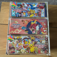 RAY YI akrilik Pokemon terbatas, casing pajangan kotak khusus Pikachu X Y Poncho Break Mega Charizard