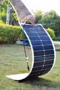 แผงเซลล์แสงอาทิตย์แบบยืดหยุ่นสำหรับเรือ, RVs, รถตู้การตั้งแคมป์แบบแคบรูปร่างบาง50W 55W 18V 12V - Product Image 6