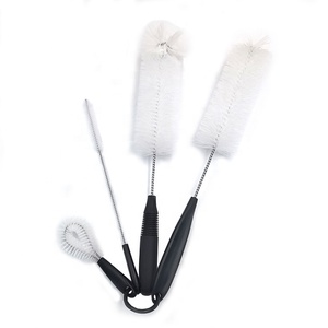 Wholesale Blue Series Customized Clean Brush Long Handle Nylon Bottle Brushes Cleaner Set <strong>Glass</strong> Straw <strong>Cleaning</strong> Brush <strong>Kits</strong> - Product Image 3