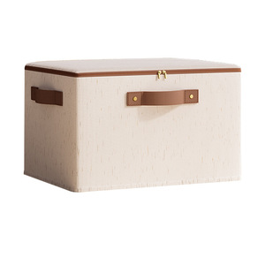 Clothing Organizer <b>Storage</b> <b>Box</b> Rectangle Foldable With Lid Stackable For Clothes Quilts Household Use - Product Image 5