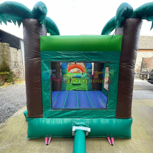 Chateau gonflable jungle combo <b>bouncer</b> commercial kids jumping house <b>inflatable</b> bouncy castle with slide - Product Image 5