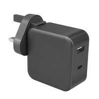 WISESIR 65W PD 3.0 GAN OTP Pengisi Daya Cepat USB-A + USB-C Bersertifikasi Keamanan dengan Perlindungan dari Pengisian Berlebih