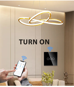 86*86 Mét CE ROHS cuộc sống thông minh Wifi 1/2/3/4 gang tường ánh sáng Thiết bị chuyển mạch Tempered Glass từ xa điều khiển bằng giọng nói Google thông minh sản phẩm nhà - Product Image 6