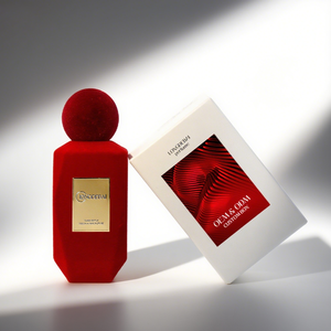 Botellas de Perfume Irregulares Rojas de Lujo Personalizables, Vacías, con Material Flocado, de 30 ml, 50 ml, 100 ml, y Tapas Flocadas - Product Image 6