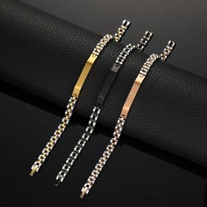 Bracelet de montre en acier inoxydable de haute qualité, plaqué or PVD, anti-ternissement, style tendance, vente en gros - Product Image 2