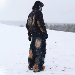 <span class=keywords><strong>Jeans</strong></span> <span class=keywords><strong>Cargo</strong></span> da <span class=keywords><strong>Uomo</strong></span> Taglie Forti Personalizzati Streetwear a Doppia Vita con Lavaggio Forte Effetto Fango - Product Image 6