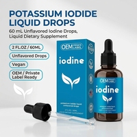 Iodure de potassium liquide en gouttes 60 ml, complément d'iode sans saveur, OEM ODM, marque privée