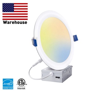 Canada USA <strong>LED</strong> Recessed <strong>Downlight</strong> Dimmable 5CCT Pot Lights Indoor House Home Bedroom 4 Inch Smd 2835 Ip20 Slim Panel Light - Product Image 1
