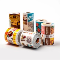 Film d'emballage alimentaire imprimé sur mesure, film plastique d'emballage automatique, MOPP VMPET PE, film à haute barrière pour sachets de collations et de bonbons