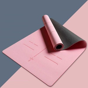 Esterilla de goma natural para Yoga, estera antideslizante de TPE, ecológica, personalizada, con logotipo personalizado, color gris - Product Image 6