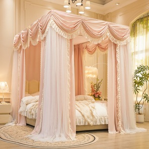 אוהל רשת מתקפל חדש לשנת <span class=keywords><strong>2026</strong></span> נגד יתושים, נייד, לשימוש ביתי למבוגרים, עם חופה למיטה זוגית, כולל מעמד תומך. - Product Image 2