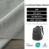 Tissu 100 % nylon OEM 200D 160GSM coupe-vent, résistant aux déchirures, écologique pour sacs de voyage, sacs à dos d'extérieur avec revêtement PU/PVC/TPU/TPE