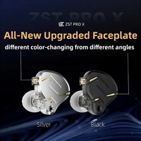 Nouveaux écouteurs intra-auriculaires KZ ZST PRO X 2026, avec transducteur hybride 1BA 1DD, filaires pour le gaming