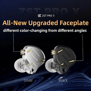 Nouveaux écouteurs intra-auriculaires KZ ZST PRO X 2026, avec transducteur hybride 1BA 1DD, filaires pour le gaming - Product Image 3