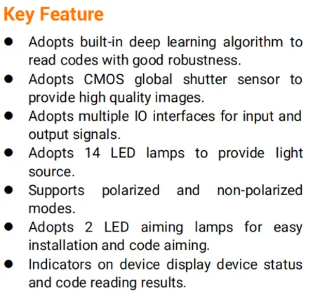 HIKROBOT 1.3MP IP67 CMOS 60fps Mono LED tarayıcı M12-Mount QR kod barkod tarama endüstriyel kod okuyucu