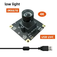 Modul Kamera 4K 8MP Low Light USB30 IMX678 UVC UHD Sudut Lebar Tanpa Distorsi untuk Windows Android Linux Mac
