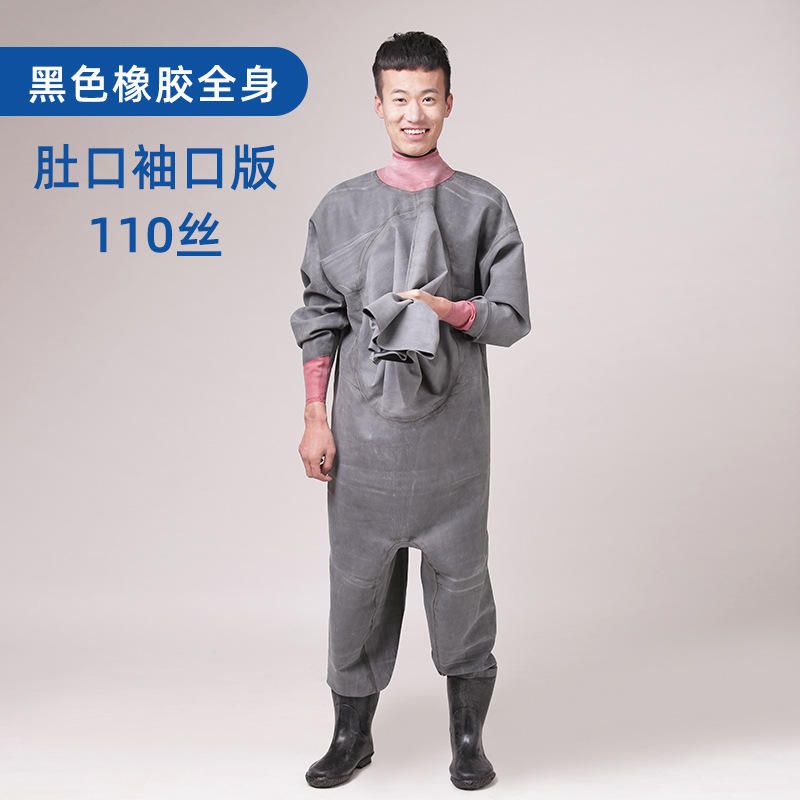 Poignets de ventre en caoutchouc noir version 11