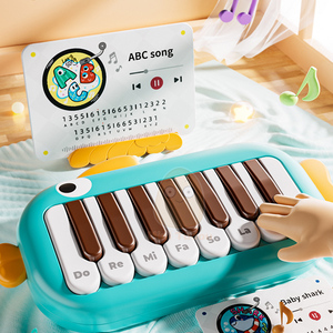 Enfant en bas âge Instruments de musique pour la petite <span class=keywords><strong>enfance</strong></span> Jouet éducatif précoce Apprentissage de la musique B/O <span class=keywords><strong>Piano</strong></span> de poche portable - Product Image 3