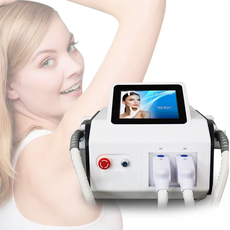 Cường độ ánh sáng mặt tĩnh mạch tẩy lông IPL điều trị trẻ hóa da IPL hai tay cầm