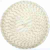Napperon rond moderne effet soleil, texture cils, tressé, shaggy, spirale, résistant à la chaleur, pour cuisine de boutique