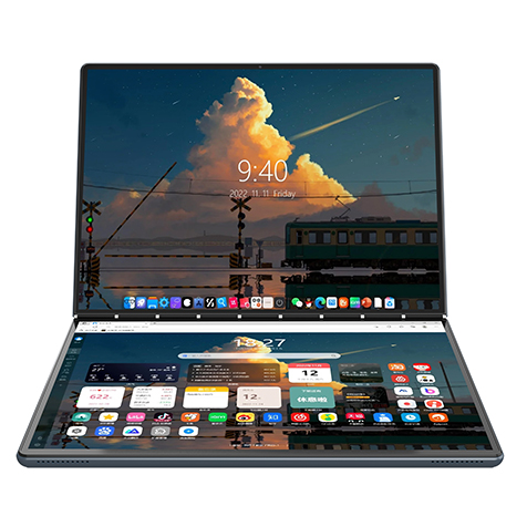 Business Laptop Win11/10 13 Inch N100 Dual Touch Screen Laptop DDR 16GB Computer Notebook Portable Computer
