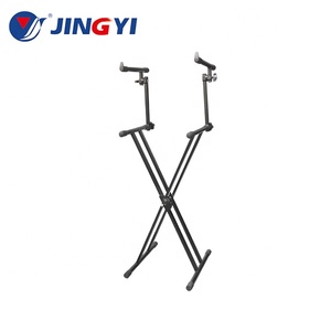 JINGYI K015 Soporte de Teclado Doble de Hierro Negro para Pianistas y Músicos Instrumento Musical y Accesorio - Product Image 2