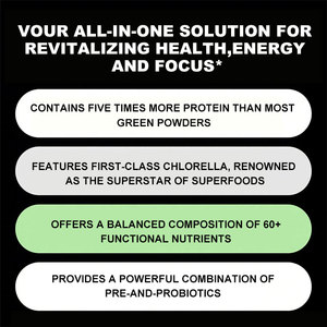 Suplementos herbales de espirulina orgánica personalizada, rica en proteínas vegetales de suplemento dietético de nutrientes funcionales de la Chlorella-MCT60. - Product Image 4