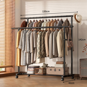 Séchoir à linge pliable, support de rangement pour vêtements, portable et peu encombrant - Product Image 1