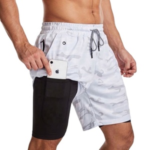 2024 verano hombres diseño fresco gimnasio personalizado impreso en blanco poliéster sudor entrenamiento atlético hombres malla pantalones cortos - Product Image 3