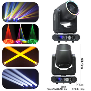 Redsun chuyên nghiệp LED 200 W chùm di chuyển đầu ánh sáng LED giai đoạn thiết bị chiếu sáng DJ di chuyển đèn Disco bên câu lạc bộ chùm 230 - Product Image 5