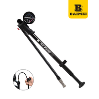 Pompe à air manuelle haute pression BAIMEI 400 PSI en alliage d'aluminium étanche avec manomètre pour suspension de vélo, fourche VTT et amortisseur arrière