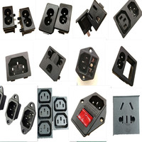 3P IEC 320 C14 connecteur mâle panneau de prise d'alimentation connecteurs AC 250V 15A