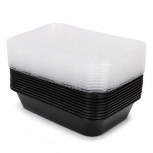 ภาชนะบรรจุอาหารพ<span class=keywords><strong>ล</strong></span>าสติก PP สี<span class=keywords><strong>ด</strong></span>ำทรงสี่เหลี่ยมผืนผ้าขนาด500มล. ภาชนะใส่อาหารแบบใช้แ<span class=keywords><strong>ล</strong></span>้วทิ้งสำหรับร้านอาหาร - Product Image 6