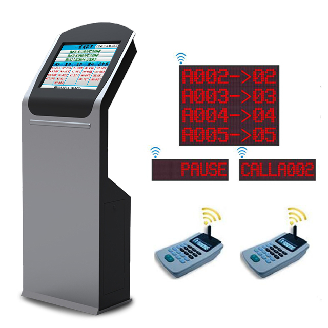 Free Standing Touch Screen windows System Self Service Wireless Pharmacy Bank Ticket Dispenser Queue Management System Kiosk