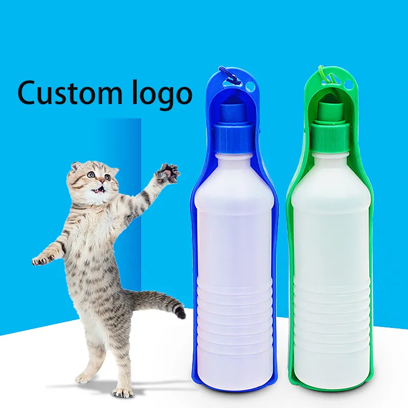 250ML tiryakisi renkli kedi besleme süt taşınabilir seyahat su şişesi köpek içme suyu şişesi köpekler için