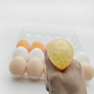 6CM Prank Boiled <b>Egg</b> Fidget <b>Toy</b> Squeeze <b>Toy</b> Unbreakable Bouncy TPR Foam Taba <b>Toy</b> Decompression Fidget <b>Toys</b> - Product Image 3