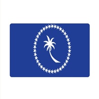 Tapis de sol en caoutchouc polyester avec drapeau national Chuuk, 40*60cm, tapis antidérapant rectangulaire pour entrée et cuisine