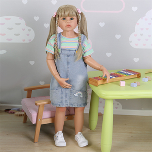 Jolie poupée de 98cm pour fille de 3 à 4 ans, modèle de robe de bébé, <span class=keywords><strong>corps</strong></span> articulé, poupée à collectionner, vente en gros - Product Image 5