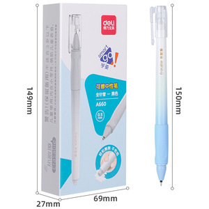 Erasable Gel Pen 0.5mm Black Thermal Eraser Minimalist Style For General Use - Product Image 2