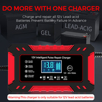 Chargeur de batterie intelligent automatique 24V 10A pour voiture et moto, à prix d'usine, avec protection contre les surcharges et entretien progressif pour batteries au plomb-acide
