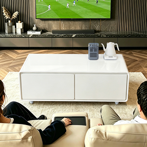 Primst <b>Fridge</b> Coffee Table 135l Tb135 Multifunction Living Room with Cooling Storage Tb135 1. 135l Large Capacity Dual Drawer - Product Image 5
